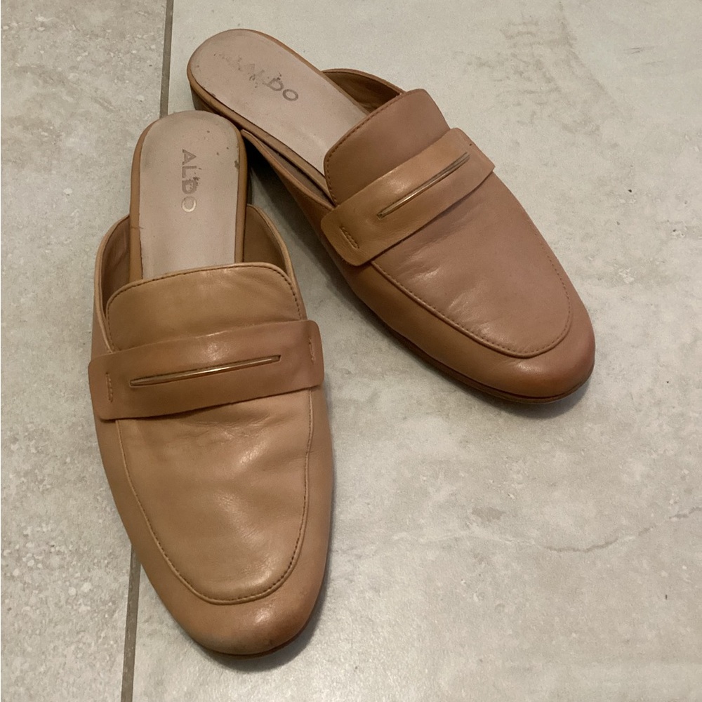 Also Leather Mule Shoe